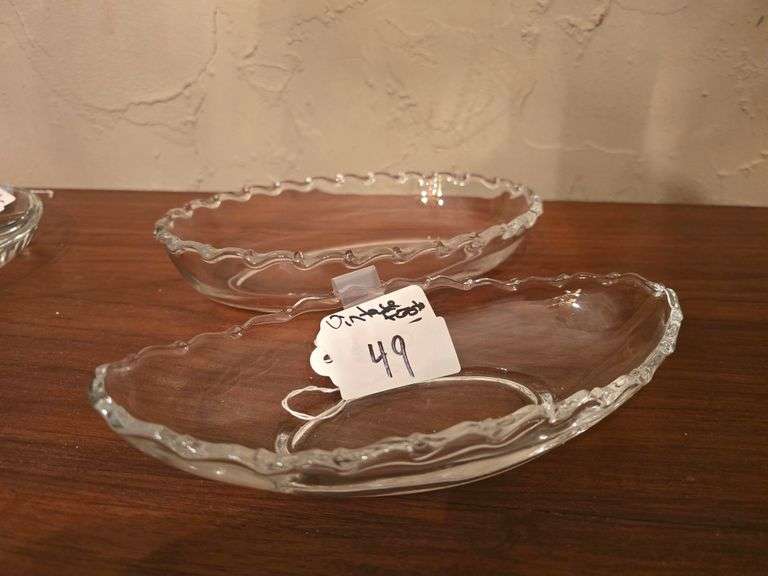 Vintage glass fiesta fiestaware aprox 9"L