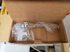 SALON SINK HARDWARE SUCH AS HAIR-TRAP PIECE, PIBBS 560 VACUUM BREAKER KIT, AND PIBBS SINGLE HANDLE FAUCET MODEL 562