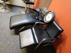 BLACK SALON WAXING CHAIRS INCLUDING FIXED AND RECLINING