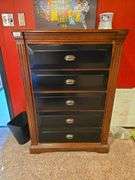 Ashley Furniture Cedar Heights 5-Drawer solid wood Dresser aprox 35"x17"x49" **matches bedframe