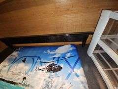 Solid wood wall-mounted coat rack aprox 47"L & Rubbermaid 2-Drawer organizer about 9"x15"x16"