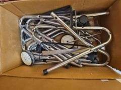 METAL CHAIR LEGS SOME WITH SINGLE CASTOR