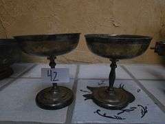 Vintage silver plated cups made in Mexico 4E87