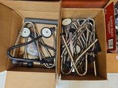 METAL CHAIR LEGS SOME WITH SINGLE CASTOR