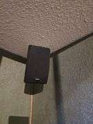 Polk Audio sound system with powered subwoofer RM6750 Corner speakers RM6761 and front speaker