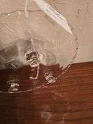 Vintage Fostoria footed glass dish aprox 8"dia
