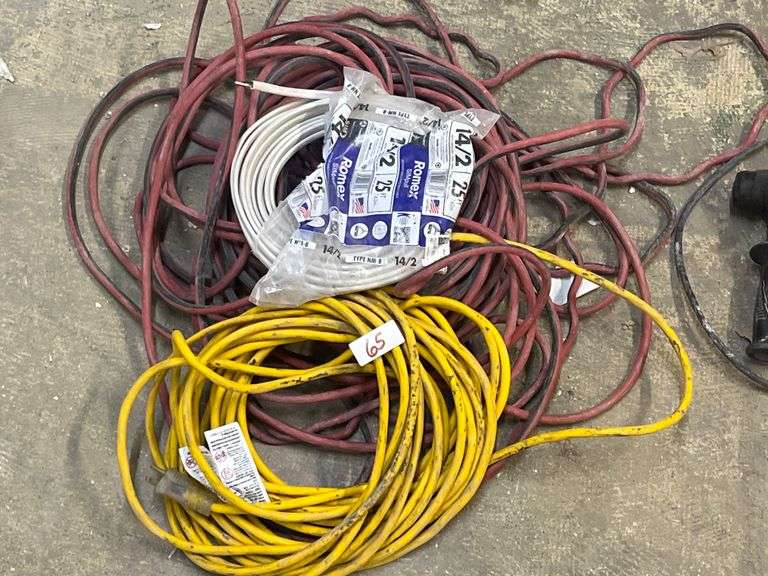 100+FT EXTENSION CABLES AND ROMEX SIMPULL WIRE