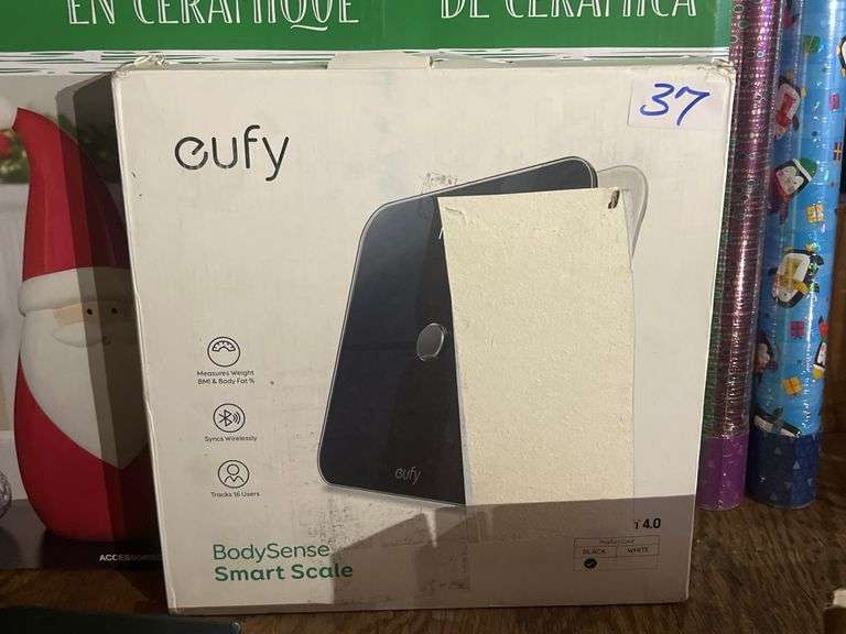 EUFY BODYSENSE SMART SCALE BLACK GLASS MODEL T9140