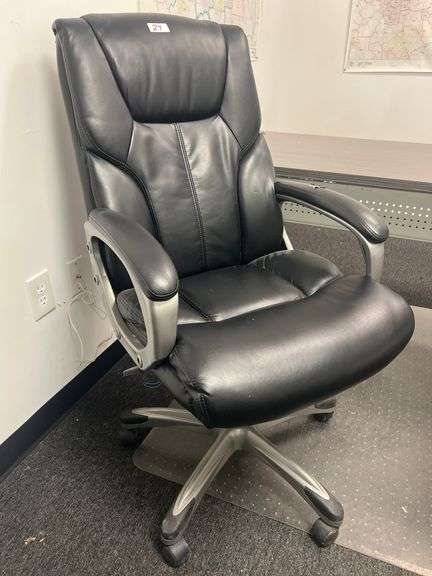 GLOBAL FURNITURE POLYESTER PADDED ROLLING OFFICE CHAIR