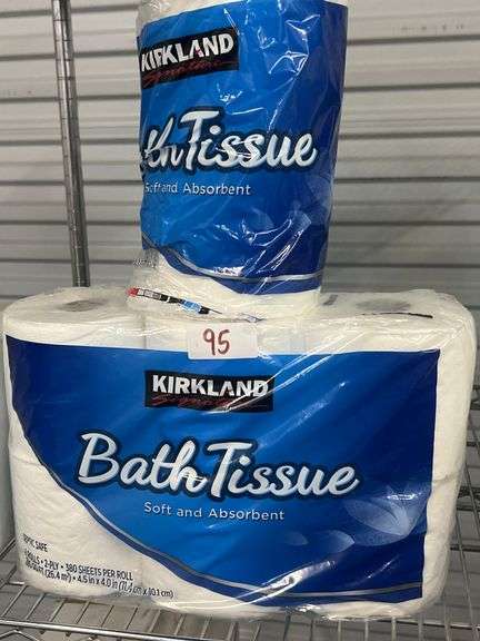 KIRKLAND SIGNATURE BATH TISSUE 2-PLY 380 SHEETS PER ROLL 8 IN LOT