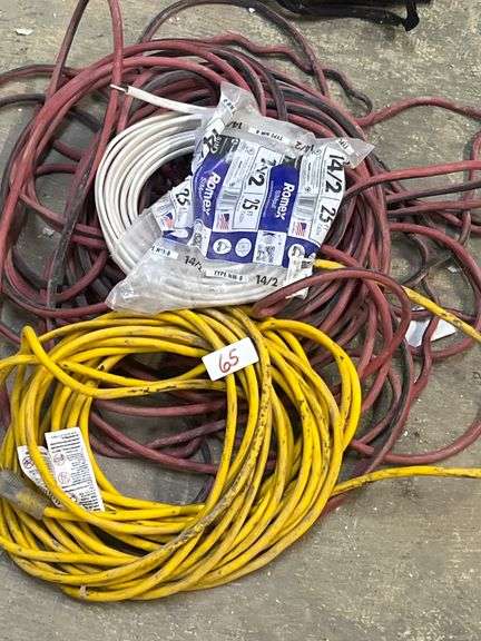 100+FT EXTENSION CABLES AND ROMEX SIMPULL WIRE