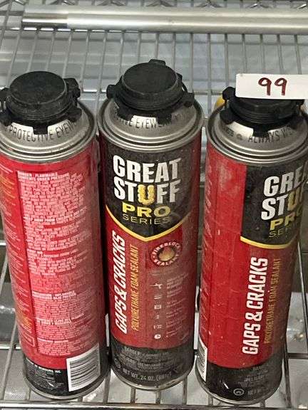 GREAT STUFF PRO SERIES GAPS AND CRACKS POLYURETHANE FOAM SEALANT 24 OZ AND 12OZ