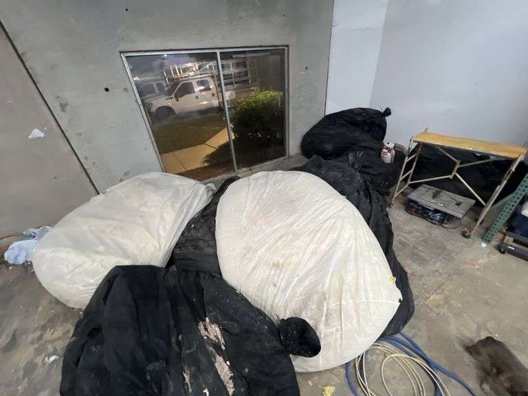 APROX 300+LBS BAGS OF INSULATION WITH 8+ BAGS IN LOT