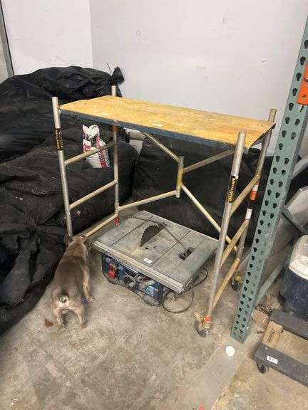 METAL TECH ALUMINUM SERIES 4' MODEL I-IMAC 600LBS PORTABLE SCAFFOLD