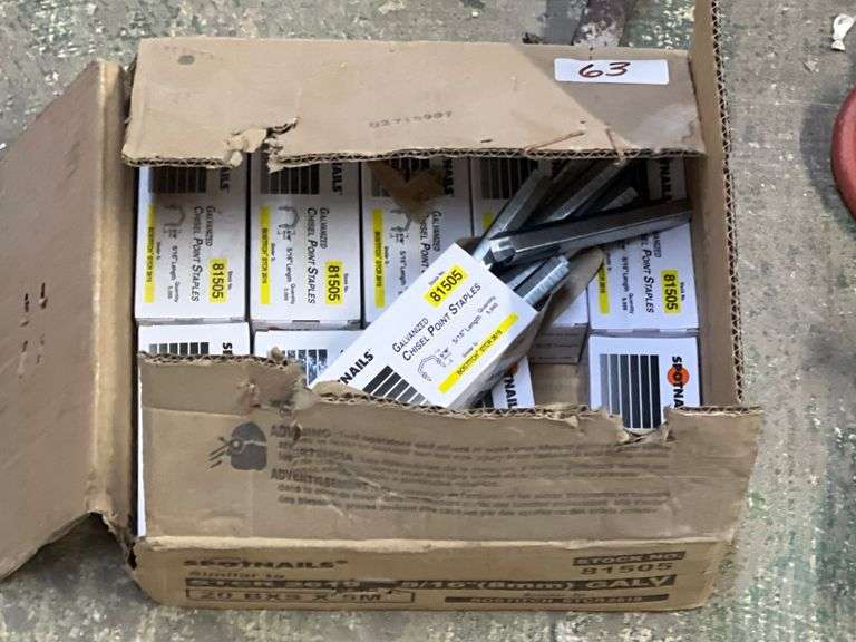SPOTNAILS GALVANIZED CHISEL POINT STAPLES 5/16"L #81505  5000PK