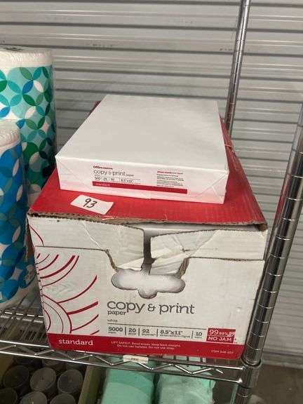 OFFICE DEPOT COPY & PRINT PAPER WHITE 500 SHEET 20LB 92 BRIGHTNESS 8.5"x11" SOLD PER REAM