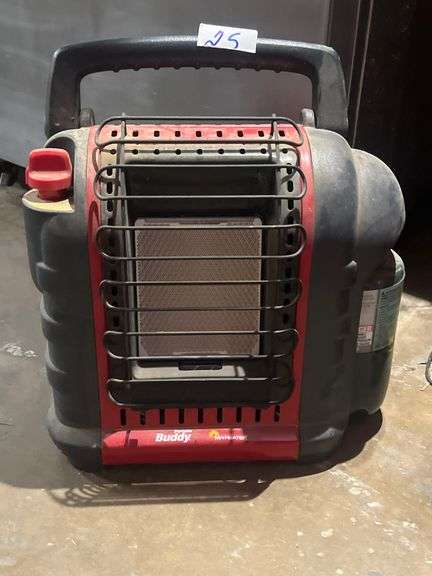 MR.HEATER PORTABLE BUDDY PROPANE HEATER MODEL MH9BX 4000-9000BTU WITH EMPTY TANK INCLD.