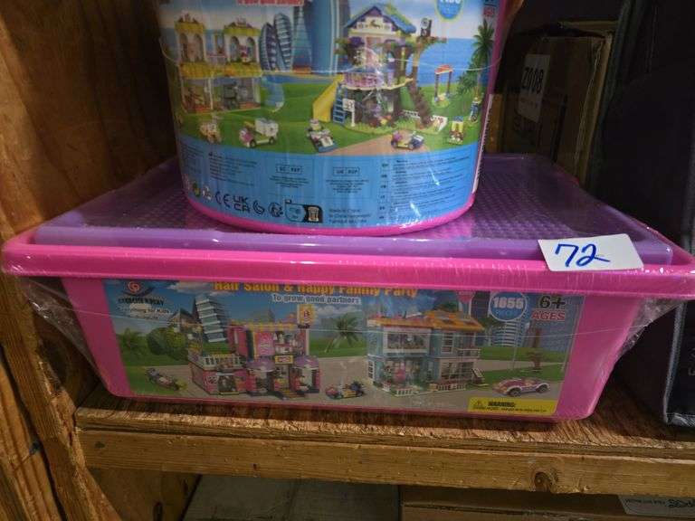 EXERCISE PLAY HAIR SALON & HAPPY FAMILY PARTY BUILD KIT WITH 1655 PCS BRAND NEW AGES 6+