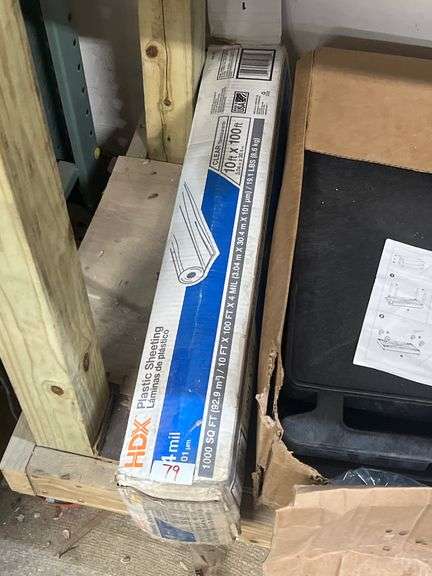 HDX PLASTIC SHEETING 4MIL 1000SQ FT 10'x1000'