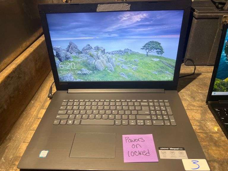 LENOVO IDEAPAD 330 LAPTOP W/ CORE i5 8TH GEN INTEL POWERS ON BUT PASSWORD PROTECTED