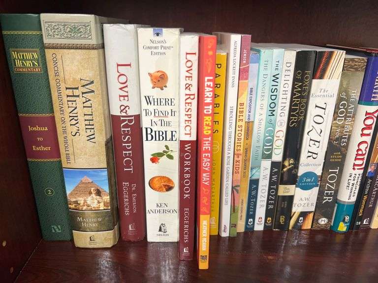 BOOKS INCLUDING RELIGIOUS BOOKS AND HOMESCHOOLING CURRICULUM