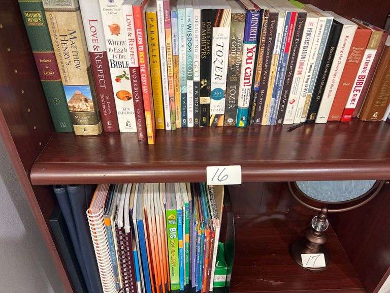 BOOKS INCLUDING RELIGIOUS BOOKS AND HOMESCHOOLING CURRICULUM