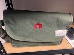ATN GREEN CANVAS BAG WITH X-SIGHT RIFLESCOPE ACCESSORIES INCLD. INSIDE