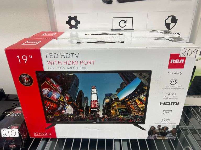 RCA 19" LED HDTV WITH HDMI PORT RT1970-B 60Hz