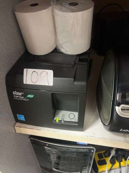 STAR TSP10011 ECO FUTURE PRINT RECEIPT PRINTER WITH PAPER ROLLS, POWER & DATA CABLE INCLD.