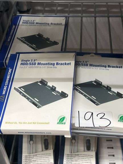 MICRO CONNECTORS SINGLE 2.5" HDD/SSD MOUNTING BRACKET FOR UP TO 3.5" DRIVE BAY L02-35125