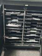 ERGOTRON HP 20 NOTEBOOK CHARGING CART HSTNN-ECO2 110/110/120V~,12A, 50/60HZ EACH PACKED FULL OF MACBOOKS IN SOME PROCESS OF REPAIR