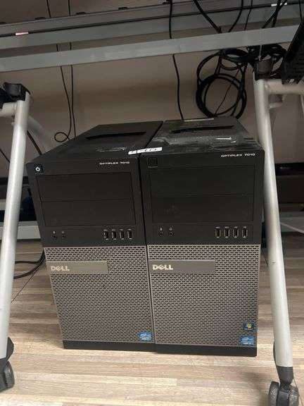 DELL OPTIPLEX 7010 COMPUTERS ORIGINALLY INSTALLED WITH CORE i7 INTEL AND WINDOWS 7 ONE WITH ALL NEEDED CABLES AND MOUSE, BOTH INCLUDE KEYBOARD