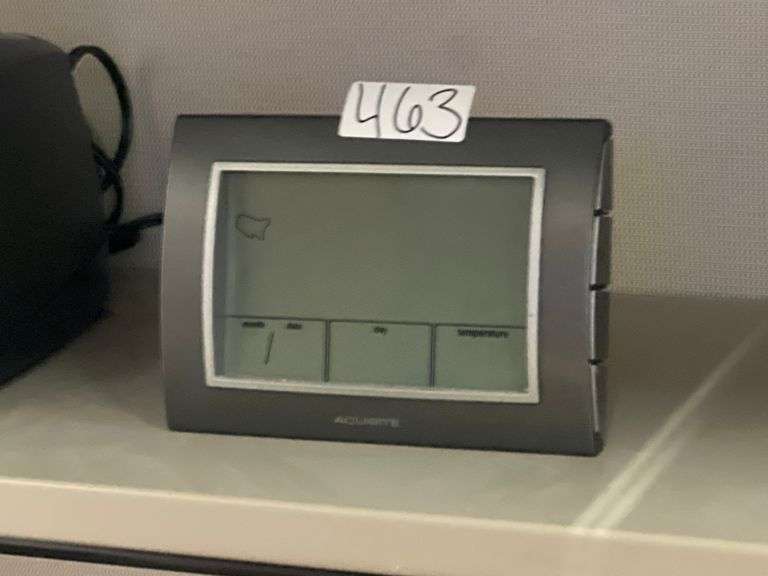 ACU-RITE DIGITAL THERMOMETER WITH CLOCK / DAY