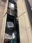 HUGE ASSORTMENT OF APPLE LAPTOP SCREENS INCLUDING SOME FULL LAPTOPS IN LOT, SOLD PER SCREEN lot includes everything on top of and inside of filing cabinets