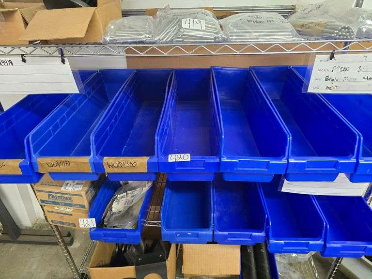 AKRO-MILLS 30094 BLUE PLASTIC ORGANIZERS APROX 6.5"x2'x7"