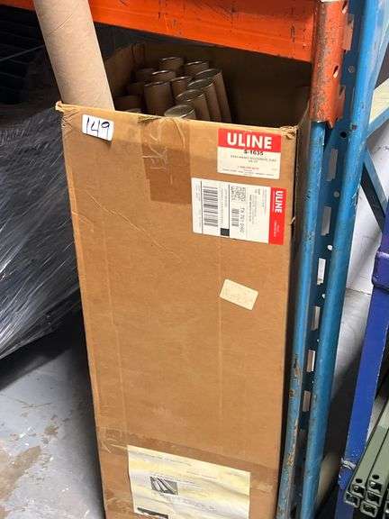 ULINE S-1635 2"x43" KRAFT TELESCOPIC TUBE WITH 15 IN CASE AND 1 LARGER TUBE ALSO INCLD.