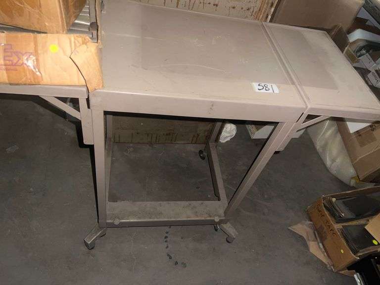 VINTAGE METAL TOOL CART ON CASTERS HERMEN MILLER
