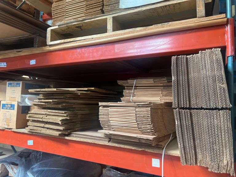 SHIPPING PRODUCTS INCLD. ULINE MAILING TUBE CAPS, 1/4 KEG BOXES AND A VARIETY OF FLAT SHIPPING/ STORAGE BOXES