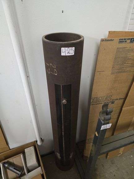 HEAVY DUTY FERROUS METAL TUBE APROX 50"H x 7.5"DIA