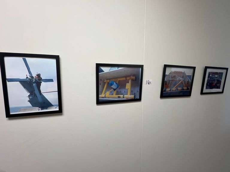 REAL PHOTO PRINTS OF PRODUCTS FABRICATED BY THIS COMPANY BEING USED WITH THE AIRFORCE IN BLACK 10"x11" FRAMES