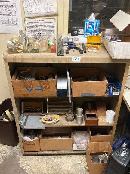HON METAL FILING CABINET FULL OF FERROUS AND NON FERROUS METAL ATTACHMENTS AND HARDWARE INCLUDING TAP AND DIE HARDWARE, MILLING ATTACHMENTS, HARDWARE, BASE PLATES, ECT