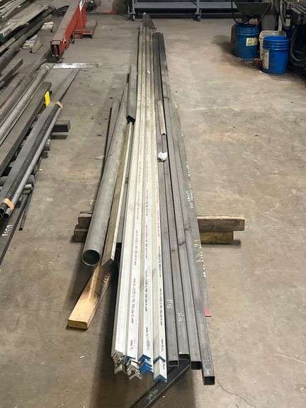 ASTM 8308 6061 ALUMINUM ALLOY ANGLES APROX 25' & VARIOUS SIZE FERROUS STOCK MAX LENGTH 25'