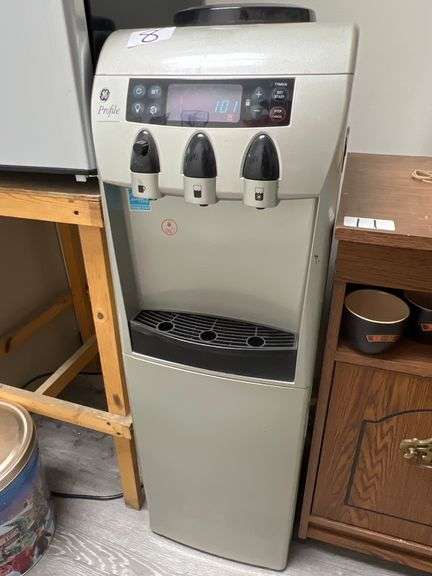 GE PROFILE WATER JUG DISPENSER HOT/COLD/ROOM TEMP WITH BOTTOM MINI FRIDGE