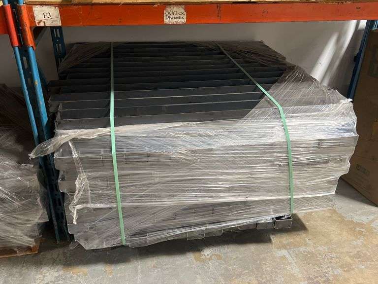 FERROUS METAL BEAMS APROX 58"L x 4"x2.5" APROX 130 ON PALLET APPEAR TO BE STEEL