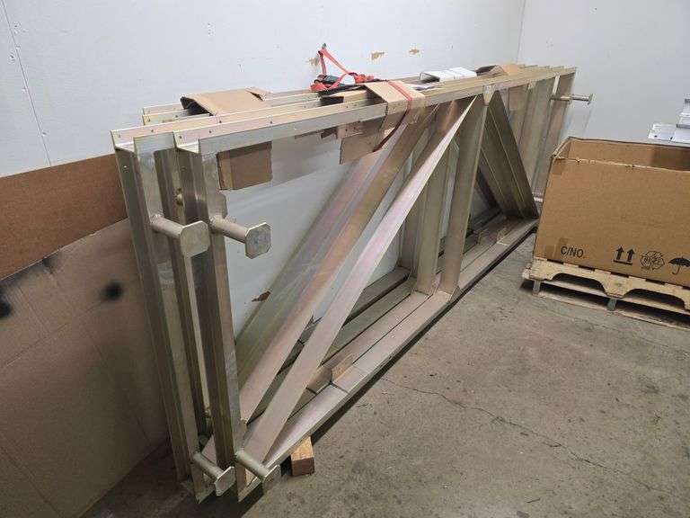 NON-FERROUS HEAVY DUTY SUPPORT BEAMS APROX 11'4" x 49" x 4"