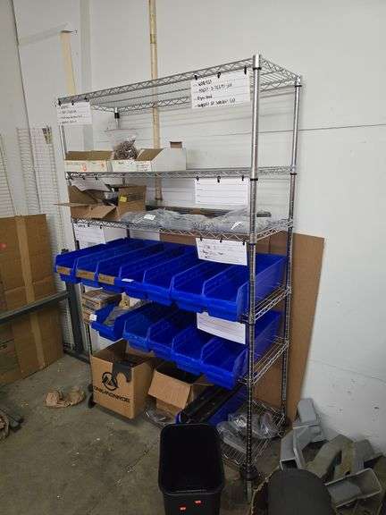 HDX NSF 6-TIER SHELVING UNIT ON WHEELS APROX 4'x18'x77"