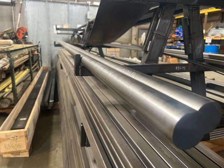 ROUND FERROUS METAL STOCK APROX 2"DIA x 12.5'L