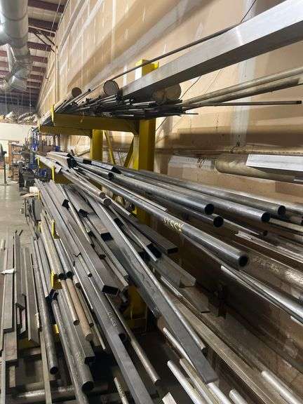 NON-FERROUS ALUMINUM ROUND & FLAT STOCK INCLUDING SOLID CORE AND HOLLOW, LENGTHS VARY USED FOR AEROSPACE APPLICATIONS