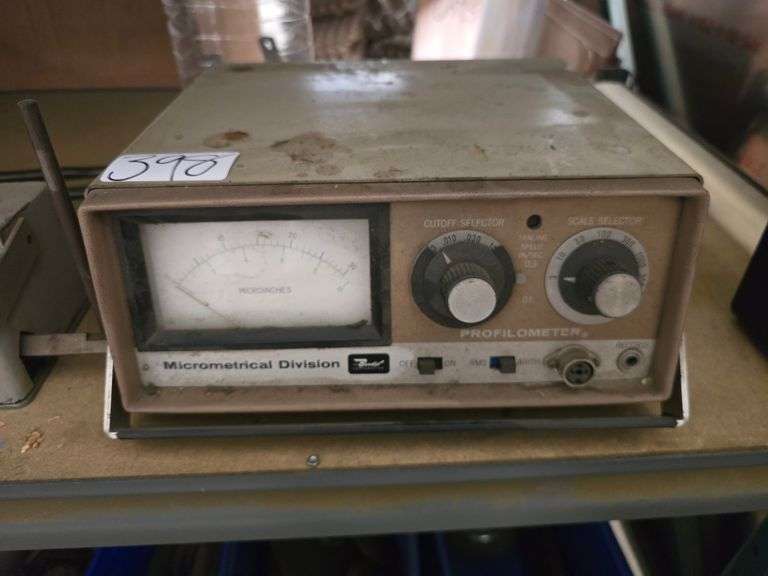 BENDIX MICROMETRICAL PROFILOMETER MICROINCHES AMPLIMETER TYPE QB MODEL 4 NO POWER CABLE