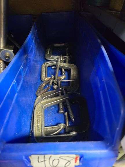 C-CLAMPS RANGING FROM HARGRAVE 1-1/4" NO.566 TO BRINX & COTTON 4" NO. 144